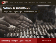 Tablet Screenshot of centralcigars.com